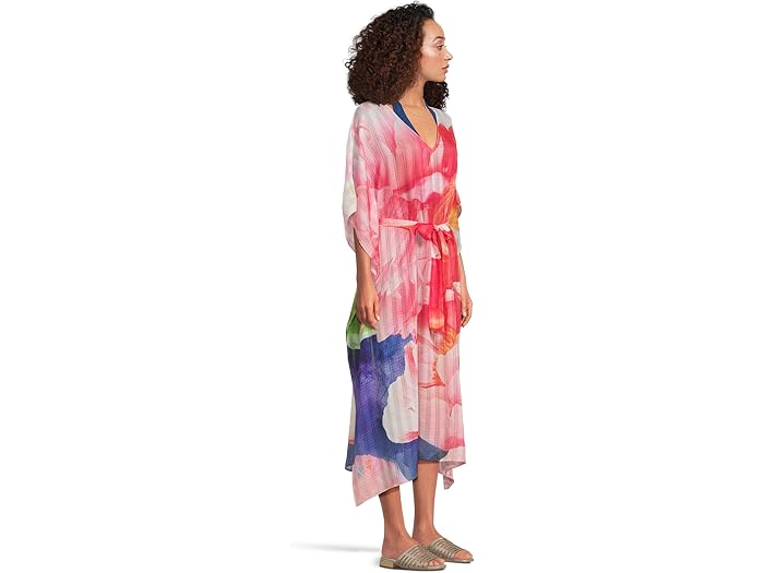 (取寄) トミーバハマ レディース アーティスト シリーズ ベルテッド カフタン Tommy Bahama women Artist Series Belted Caftan Touch Of Pink