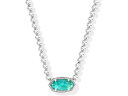 (取寄) ケンドラスコット レディース イライザ ビーデッド ネックレス Kendra Scott women Elisa Beaded Necklace Silver Bright Aqua Illusion