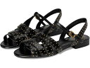 (取寄) ヴィンスカムート レディース チャヤ スタデッド グラディエーター フラッツ サンダル Vince Camuto women Chaya Studded Gladiator Flat Sandals Black