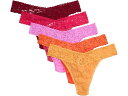 (取寄) ハンキー パンキー レディース シグニチャー レース オリジナル ライズ トング 5-パック Hanky Panky women Signature ...