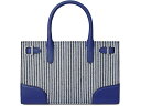 (取寄) ローレン ラルフローレン レディース ストライプド キャンバス スモール デヴィン トート バッグ Lauren Ralph Lauren women...