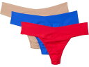 (取寄) ハンキー パンキー レディース ブレスソフト ナチュラル ライズ トング 3 パック Hanky Panky women Breathesoft Natural Rise Thong 3 Pack Brilliant Blue/Sleigh Queen/Taupe(4)