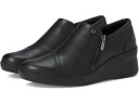 (取寄) クラークス レディース ジップ Clarks women Suttyn Zip Black Leather
