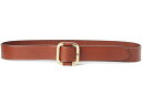 (取寄) ローレン ラルフローレン レディース スライド バックル レザー ベルト Lauren Ralph Lauren women Slide Buckle Leather Belt Cuoio
