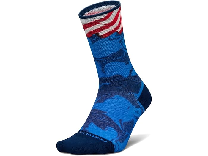 (取寄) フィーチャーズ エリート ライト クッション ミニ クルー Feetures Elite Light Cushion Mini Crew Liberty Blue