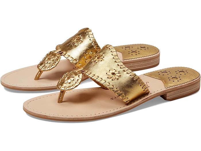 (取寄) ジャック ロジャース レディース ジャックス フラッツ サンダル Jack Rogers women Jacks Flat Sandal Gold/Gold