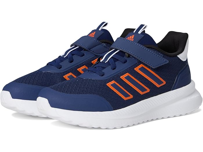 (取寄) アディダス キッズ キッズ X_PLR パス エラスティック レース アンド ストラップ シューズ (リトル キッド) adidas Kids kids X_PLR Path Elastic Lace & Strap Shoes (Little Kid) Dark Blue/Semi Impact Orange/White