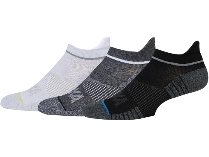 () ۥͥ Ρ硼  å 3-ѥå Hoka No-Show Run Socks 3-Pack White/Bl...