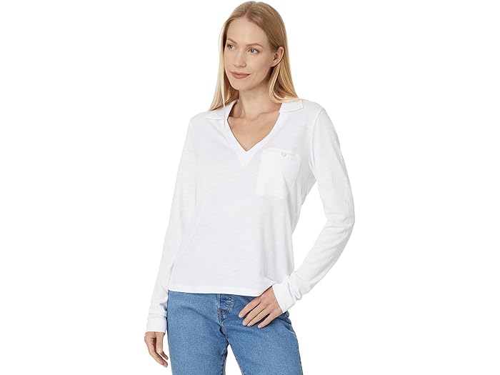 ()  P ǥ  ꡼ 顼 V-ͥå Lilla P women Long Sleeve Collared...