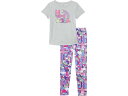 (取寄) アンダーアーマー キッズ ガールズ プリンテッド ショート スリーブ レギンス セット (リトル キッズ) Under Armour Kids girls Printed Short Sleeve Legging Set (Little Kids) Mod Gray