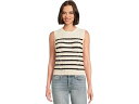 (取寄) リラ P レディース クロップド ケーブル タンク セーター Lilla P women Cropped Cable Tank Sweater Stripe(4)
