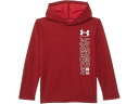 (取寄) アンダーアーマー キッズ ボーイズ ワードマーク ツイスト メッシュ ブーディ (リトル キッズ) Under Armour Kids boys Wordmark Twist Mesh Hoodie (Little Kids) Red