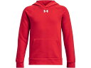 (取寄) アンダーアーマー キッズ ボーイズ ライバル フリース ブーディ (ビッグ キッド) Under Armour Kids boys Rival Fleece Hoodie (Big Kid) Red/White