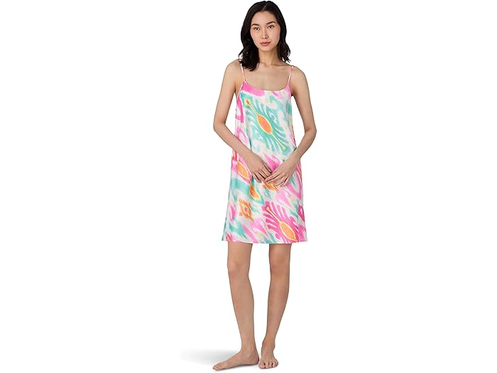 (取寄) ローレン ラルフローレン レディース ストラップ ショート スリップ ガウン Lauren Ralph Lauren women Strappy Short Slip Gown Multi Print
