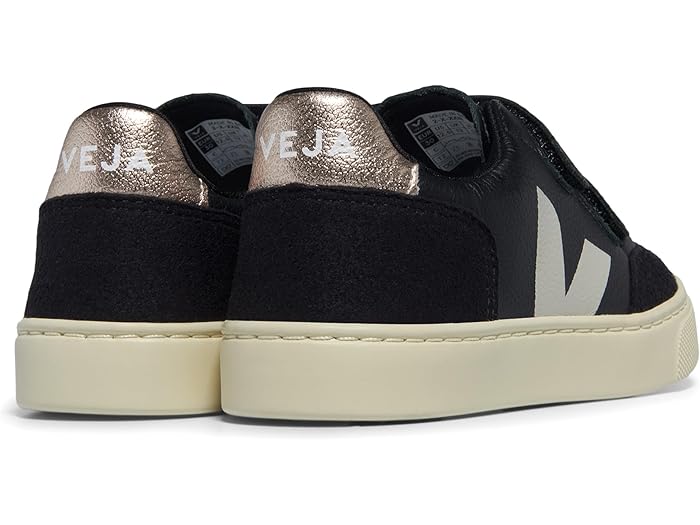 (取寄) ヴェジャ キッズ キッズ スモール V-12 (トドラー/リトル キッド/ビッグ キッド) VEJA Kids kids Small V-12 (Toddler/Little Kid/Big Kid) Black_White_Platine