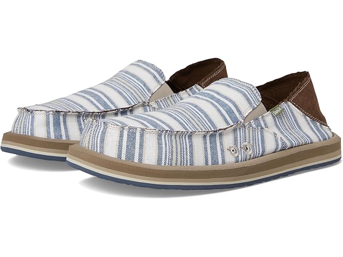 (取寄) サヌーク メンズ ドニー ノーティカル Sanuk men Donny Nautical Navy Multi