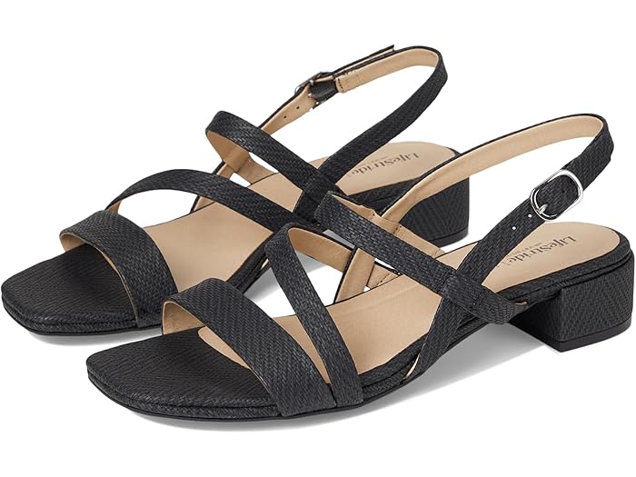 () 饤եȥ饤 ǥ ͥå LifeStride women Janet Black Faux Leather