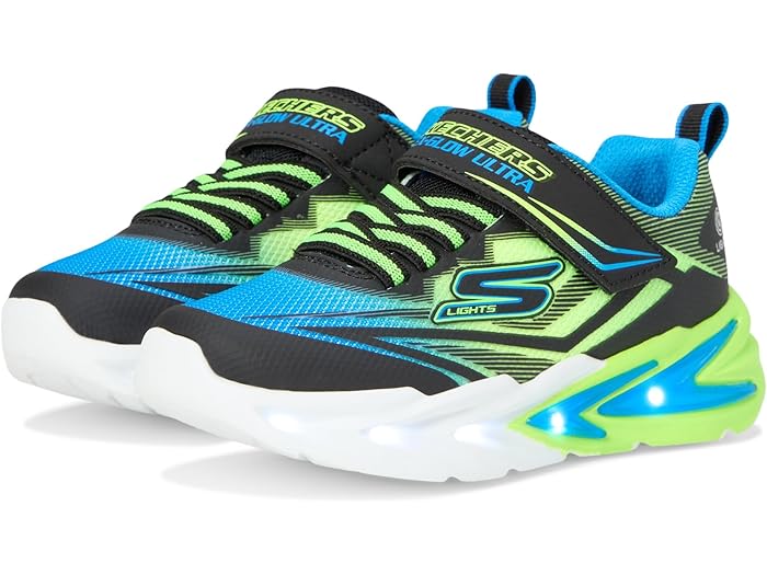 (取寄) スケッチャーズ キッズ ボーイズ フレックス-グロー ウルトラ (リトル キッド/ビッグ キッド) SKECHERS KIDS boys Flex-Glow Ultra 400139L (Little Kid/Big Kid) Black/Blue/Lime