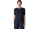 (取寄) アイリーン フィッシャー レディース クルー ネック トップ Eileen Fisher women Crew Neck Top Ink