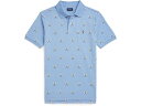 (取寄) ラルフローレン キッズ ボーイズ コットン メッシュ ポロ シャツ (ビッグ キッド) Polo Ralph Lauren Kids boys Tennis-Print Cotton Mesh Polo Shirt (Big Kid) Mini Tennis Print
