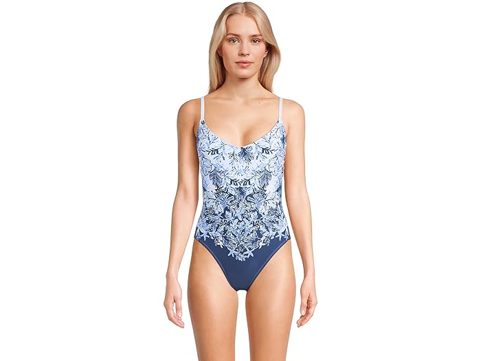 (取寄) リリー ピュリッツァー レディース ワンピース Lilly Pulitzer women Klynn One-Piece Bonaire Blue Just A Little Koi Engineered One Piece