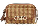 (取寄) マイケルコース レディース パーカー ミディアム チェイン スワグ カメラ クロスボディ MICHAEL Michael Kors women Parker Medium Chain Swag Camera Crossbody Natural/Luggage
