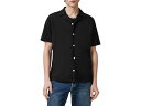 (取寄) オールセインツ メンズ ハドソン ショート スリーブ シャツ AllSaints men Hudson Short Sleeve Shirt Black 1(4)