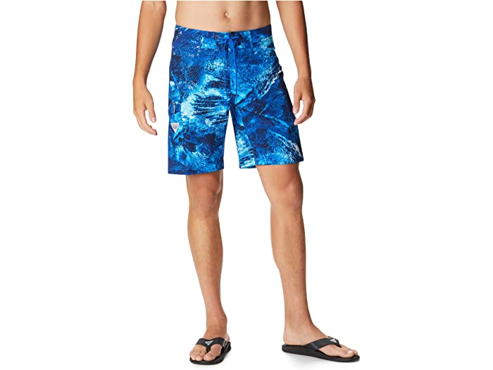 (取寄) コロンビア メンズ パフォーマンス フィッシング ギア オフショア Ii 9 ボード ショーツ Columbia men PFG Offshore II 9 inch Board Shorts Blue Macaw Realtree Horizon