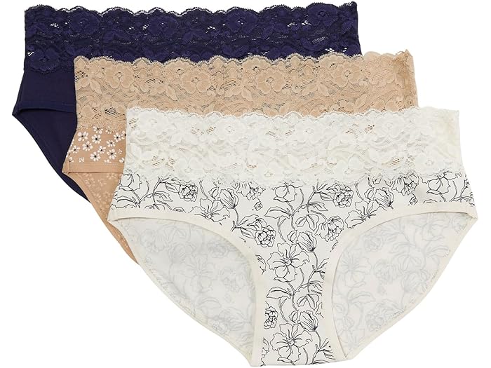 () ѥ ǥ 졼  ֥꡼ 3-ѥå PACT women Lace Waist Brief 3-pack ...