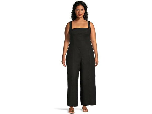 (取寄) メイドウェル レディース スクエア ネック ブラック ジャンプスーツ - リネン Madewell women Square Neck Black Jumpsuit - Linen Jet Black (取寄) メイドウェル レディース スクエア ネック ブラック ジャンプスーツ - リネン Madewell women Square Neck Black Jumpsuit - Linen Jet Black
