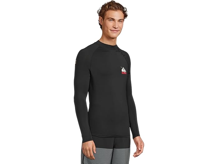 (取寄) クイックシルバー メンズ HI UPF50 ロング スリーブ サーフ ティー Quiksilver men HI Upf50 Long Sleeve Surf Tee Black