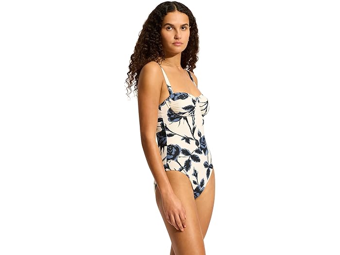 () ե꡼ ǥ 롼 磻䡼 ԡ Seafolly women Rococo Ruched Un...