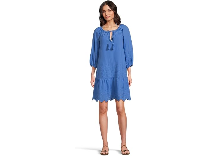 (取寄) トミーバハマ レディース アイレット コーヴ エンブロイダー ドレス Tommy Bahama women Eyelet Cove Embroidered Dress Paradiso Blu