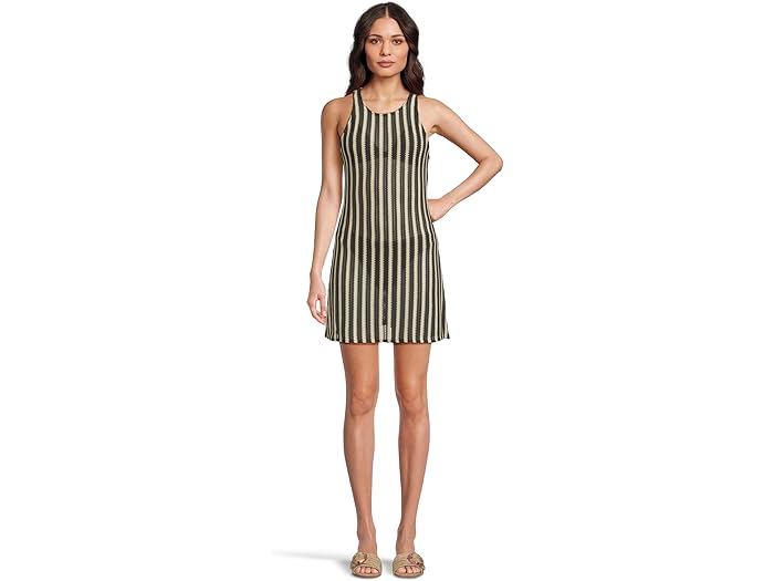 (取寄) ベッカ レディース カボ ハイ ネック ドレス カバー-アップ BECCA women Cabo High Neck Dress Cover-Up Black/Natural