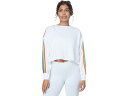 (取寄) スピリチュアル ギャングスター レディース レインボー クロップド プルオーバー Spiritual Gangster women Rainbow Cropped Pullover White(4)