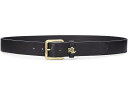 (取寄) ローレン ラルフローレン レディース ロゴ キーパー ベルト Lauren Ralph Lauren women Logo Keeper Belt Black