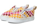 (取寄) バンズ キッズ キッズ スリッポン V (インファント/トドラー) Vans Kids kids Slip-On V (Infant/Toddler) Retro Rainbow Checkerboard