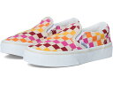 (取寄) バンズ キッズ キッズ クラシック スリッポン (リトル キッド) Vans Kids kids Classic Slip-On (Little Kid) Retro Rainbow Checkerboard