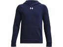 (取寄) アンダーアーマー キッズ ボーイズ ライバル フリース ブーディ (ビッグ キッド) Under Armour Kids boys Rival Fleece Hoodie (Big Kid) Midnight Navy/White