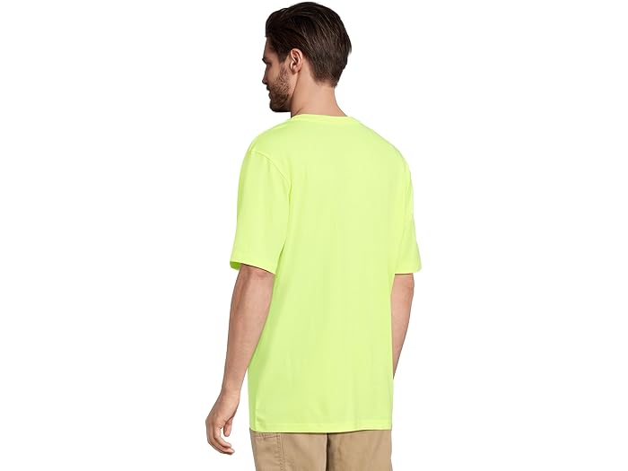 (取寄) カーハート メンズ ルーズ フィット ヘビーウェイト ショート スリーブ ポケット Tシャツ Carhartt men Loose Fit Heavyweight Short Sleeve Pocket T-Shirt Brite Lime