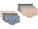 (取寄) パクト レディース エブリデイ ボーイショーツ 6-パック PACT women Everyday Boyshorts 6-Pack Dotted D...