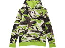 (取寄) アンダーアーマー キッズ ボーイズ ライバル フリース プリンテッド ブーディ (ビッグ キッズ) Under Armour Kids boys Rival Fleece Printed Hoodie (Big Kids) Green Vibe/White