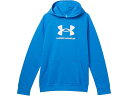 (取寄) アンダーアーマー キッズ ボーイズ ライバル フリース ビッグ ロゴ ブーディ (ビッグ キッズ) Under Armour Kids boys Rival Fleece Big Logo Hoodie (Big Kids) Blue Atlantis/White