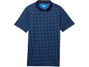 (取寄) アンダーアーマー キッズ ボーイズ マッチプレー プリンテッド ゴルフ ポロ Under Armour Kids boys Matchplay Printed Golf Polo Midnight Navy/Blue Atlantis