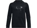 (取寄) アンダーアーマー キッズ ボーイズ フリース ビッグ ロゴ ブーディ (ビッグ キッズ) Under Armour Kids boys Fleece Big Logo Hoodie (Big Kids) Black/Black