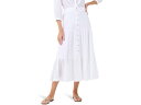 (取寄) ニックゾー レディース コットン ティアード スカート NIC+ZOE women Cotton Tiered Skirt Paper White
