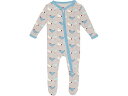 (取寄) キッキー パンツ キッズ キッズ プリント フッティー ウィズ 2 ウェイ ジッパー (インファント) Kickee Pants Kids kids Print Footie with 2 Way Zipper (Infant) Latte Chickens