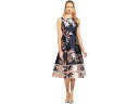 (取寄) アドリアナ パぺル レディース ショート ジャカード ドレス Adrianna Papell women Short Jacquard Dress Navy/Blush