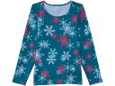 (取寄) ホットチリ キッズ キッズ オリジナルス プリント クルー ネック (トドラー/リトル キッズ/ビッグ キッズ) Hot Chillys Kids kids Originals Print Crew Neck (Toddler/Little Kids/Big Kids) Aerial Snowflake