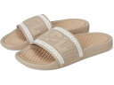 (取寄) アスレチック プロパルジョン ラボ レディース ビッグ ロゴ テクロム スライド Athletic Propulsion Labs (APL) women Big Logo Techloom Slide Ivory/Chocolate 1
